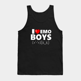 I LOVE EMO BOYS Tank Top